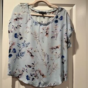 Lightweight blue floral blouse by Banana Republic. Size S.